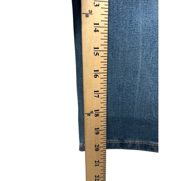 Seven7 Womens Mid-Rise Skinny Fit Denim Capri Jeans Medium Wash Size 4 - Picture 9 of 16